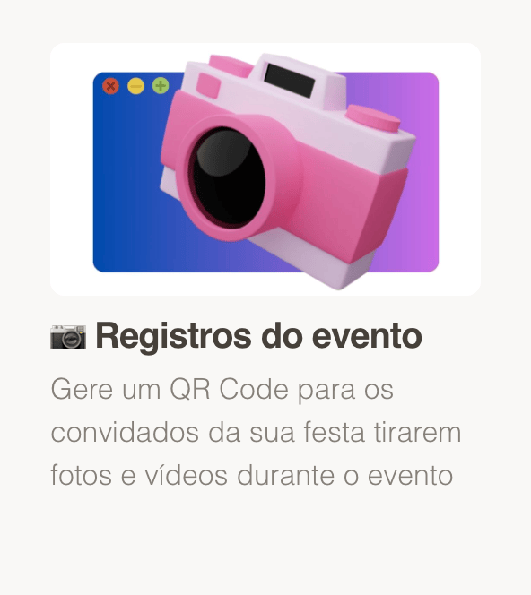 Formulário e prévia no GiftsQR